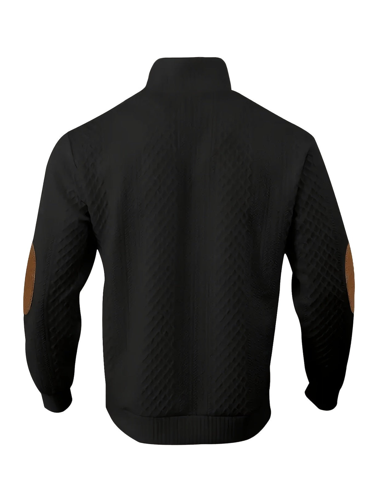 Men's Sweater with Stand Collar | Button Henley Knit