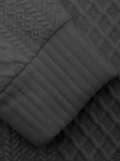 Men's Sweater with Stand Collar | Button Henley Knit