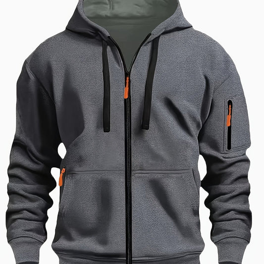 Men's Sweatshirt With Pockets | Casual Hoodie - Dark Gray