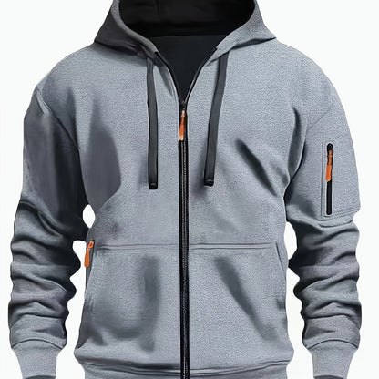 Men's Sweatshirt With Pockets | Casual Hoodie - Light Gray