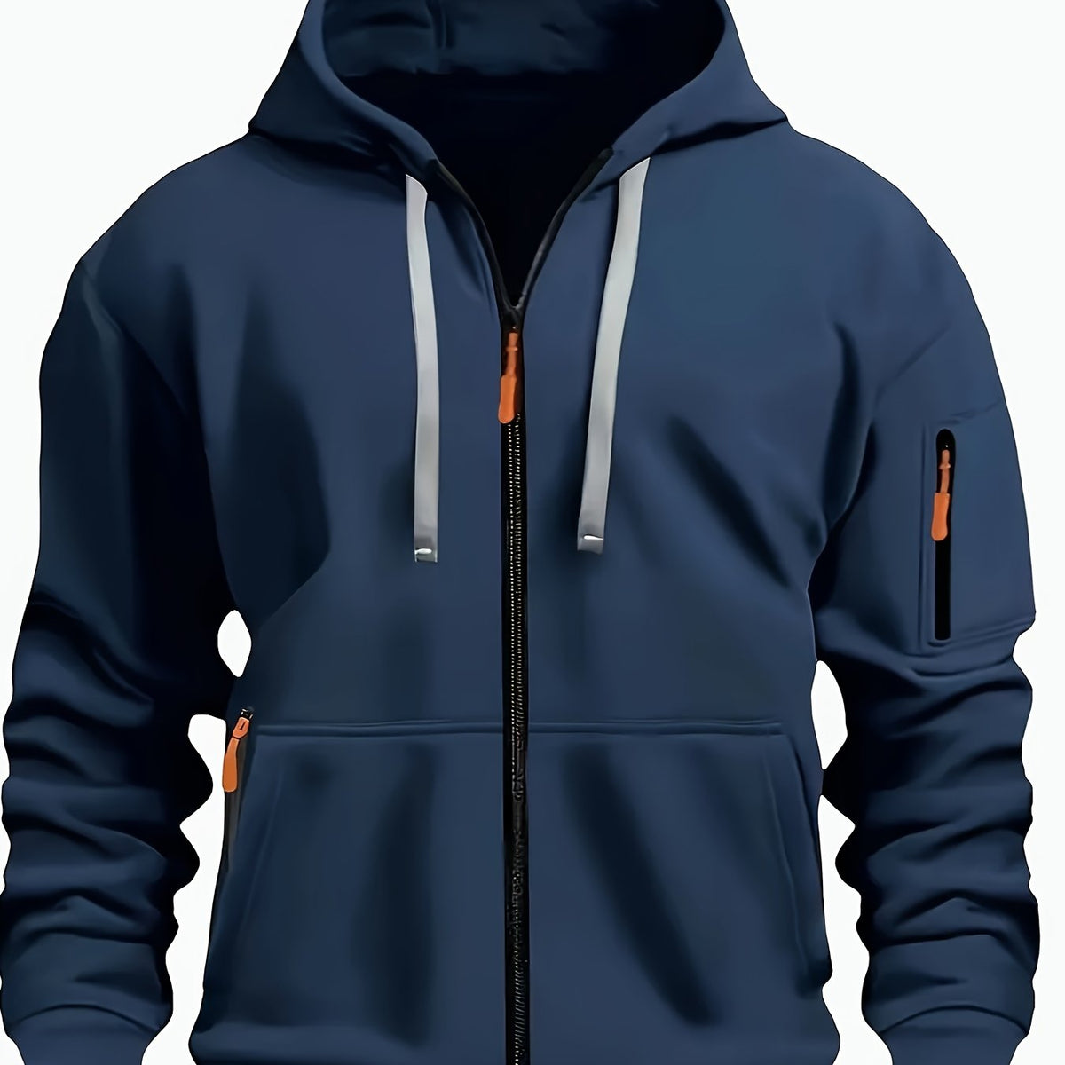 Men's Sweatshirt With Pockets | Casual Hoodie - Navy