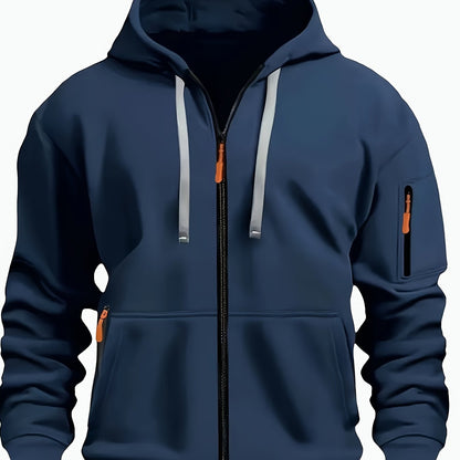 Men's Sweatshirt With Pockets | Casual Hoodie - Navy