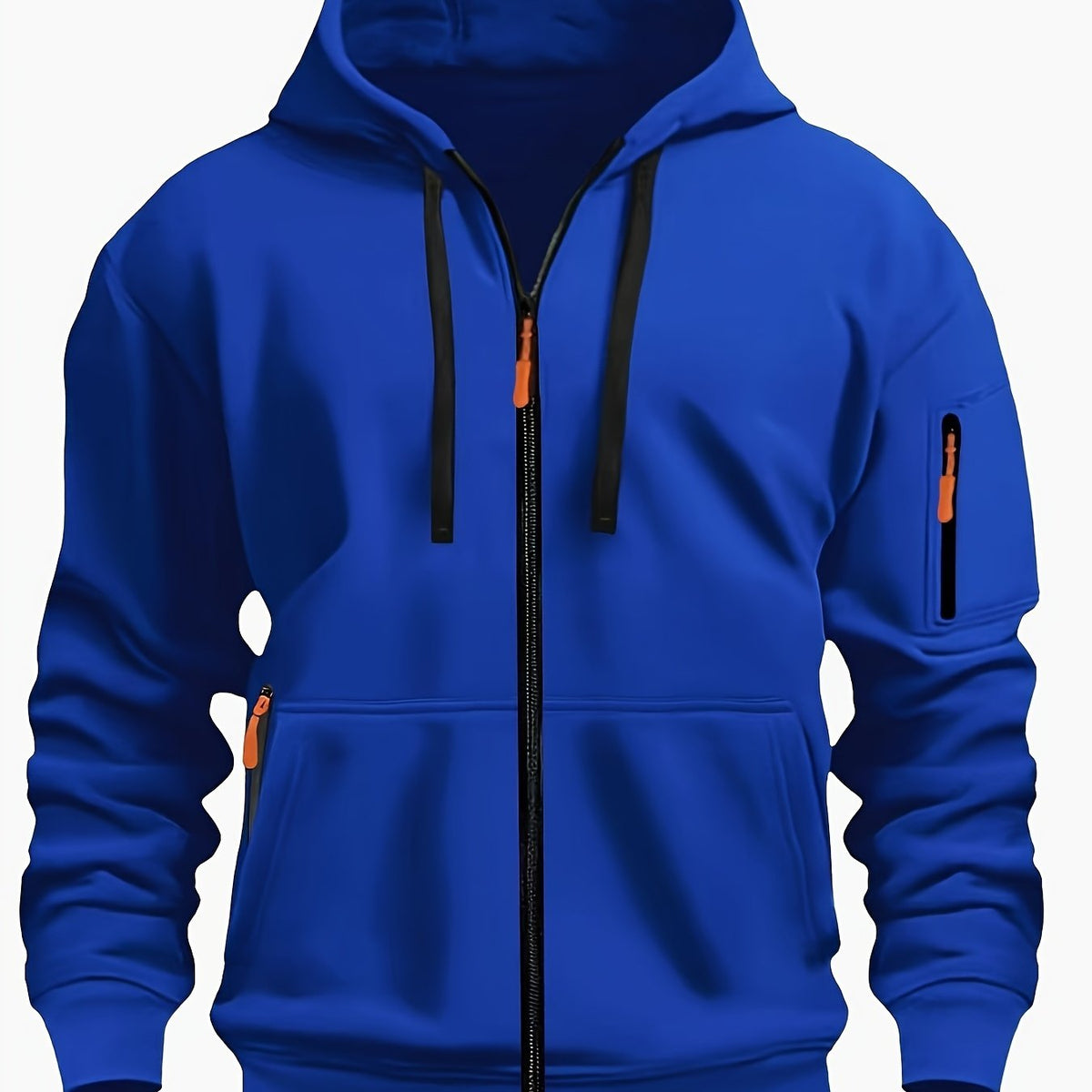 Men's Sweatshirt With Pockets | Casual Hoodie - Royal Blue