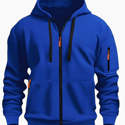 Men's Sweatshirt With Pockets | Casual Hoodie - Royal Blue