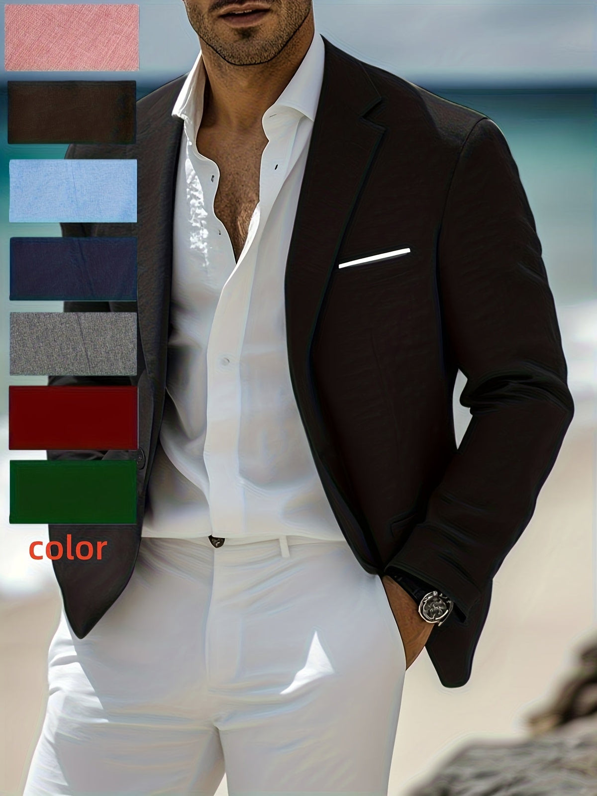 Men's Tailored Blazer | Notch Lapel Sport Coat