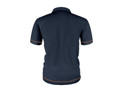 Men's Textured Polo Shirt | Short-Sleeve Collared Top