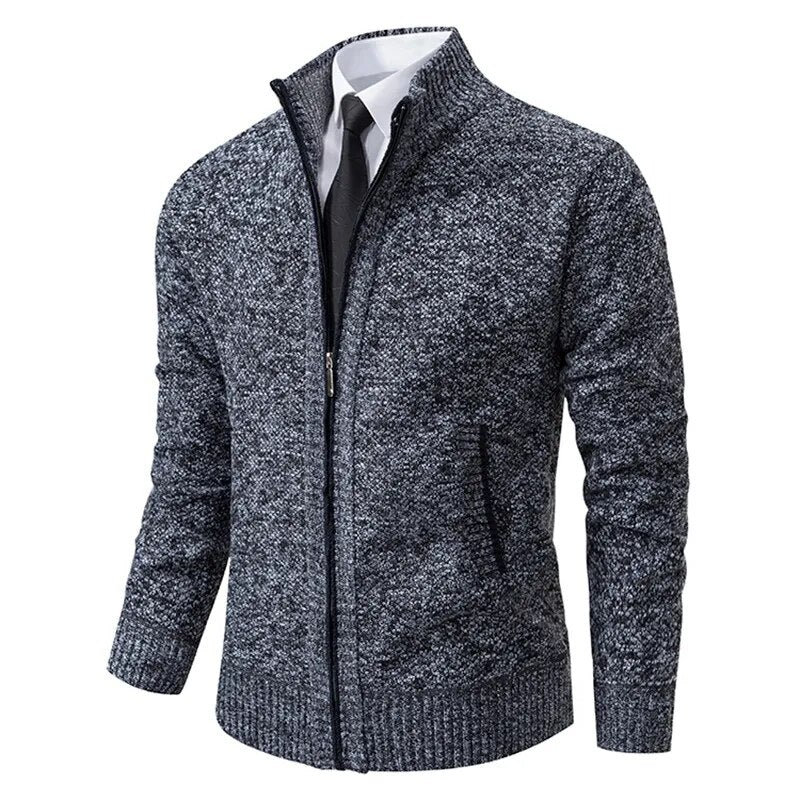 Men's Vest | Half-Zip Front with Side Pockets - Dark Gray