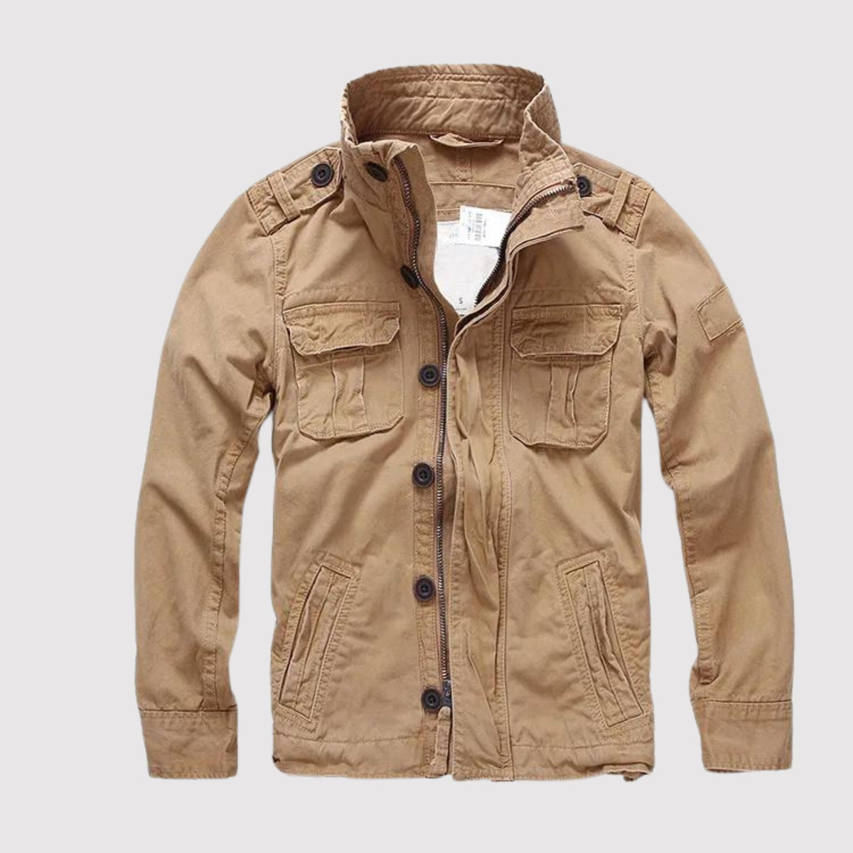 Men's Vintage Tactical Jacket | Military-Inspired Overshirt