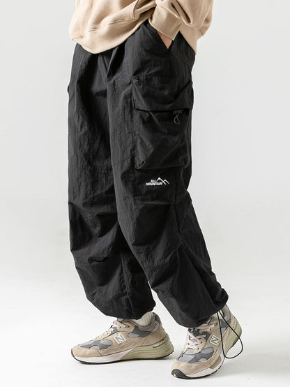 Men's Waterproof Cargo Pants | Outdoor Work Trousers - Black