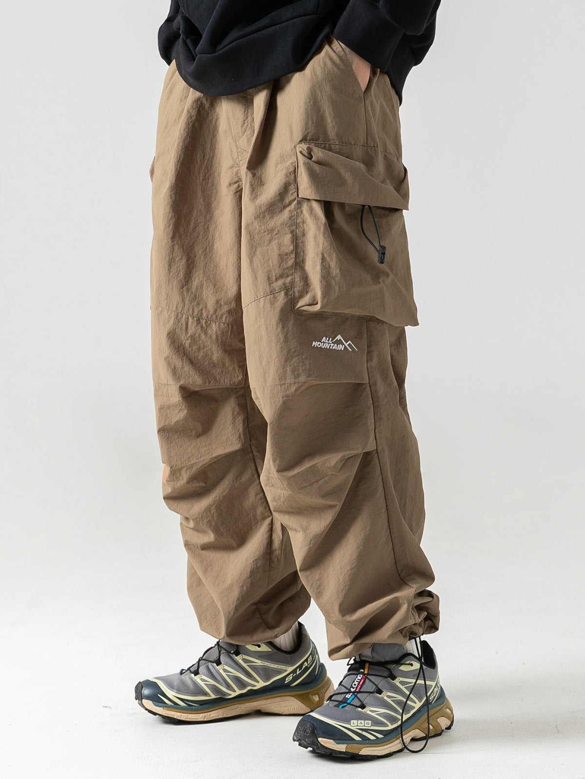 Men's Waterproof Cargo Pants | Outdoor Work Trousers - Brown