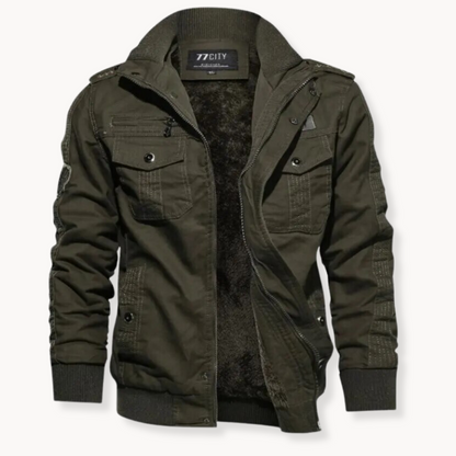Men's Windproof Work Jacket | Multiple Pockets Outdoor Coat - Green