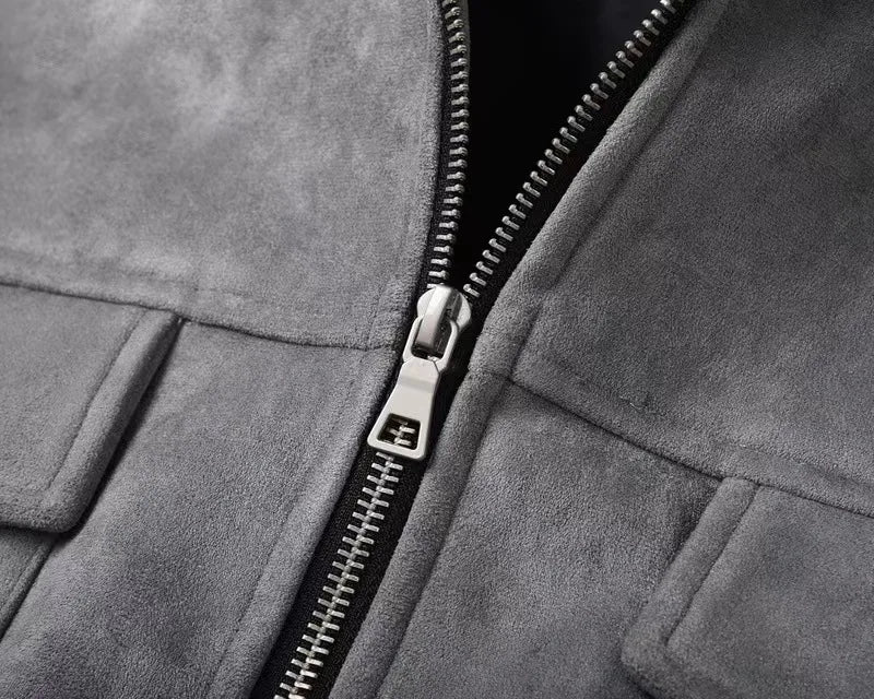 Men's Zip Jacket with Chest Pockets | Modern Casual Jacket