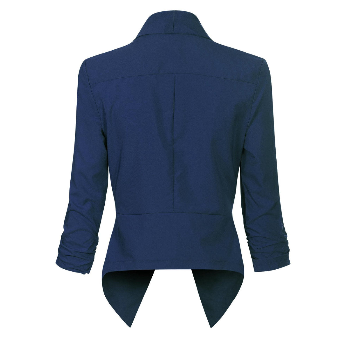 Women's Blazer | Open-Front Draped Long Blazer for Work