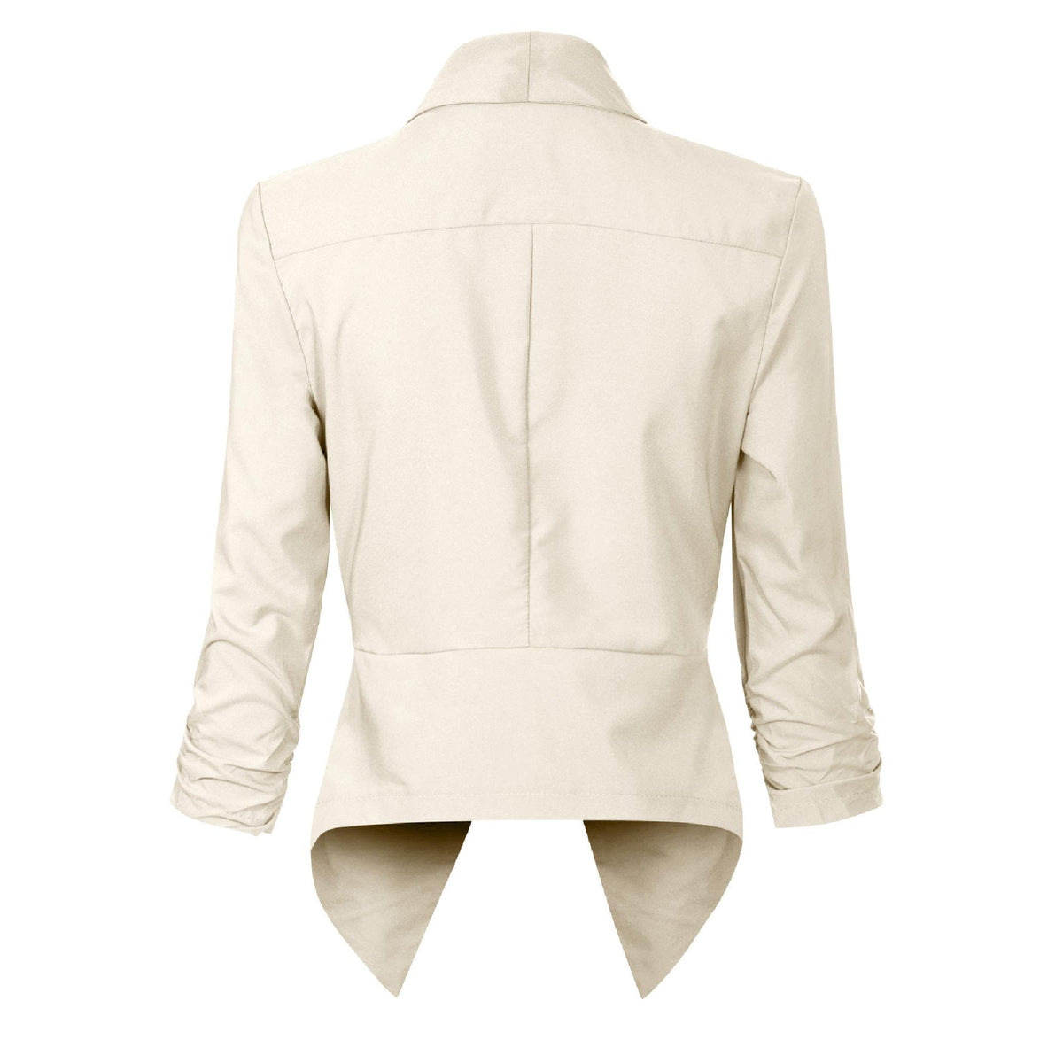Women's Blazer | Open-Front Draped Long Blazer for Work