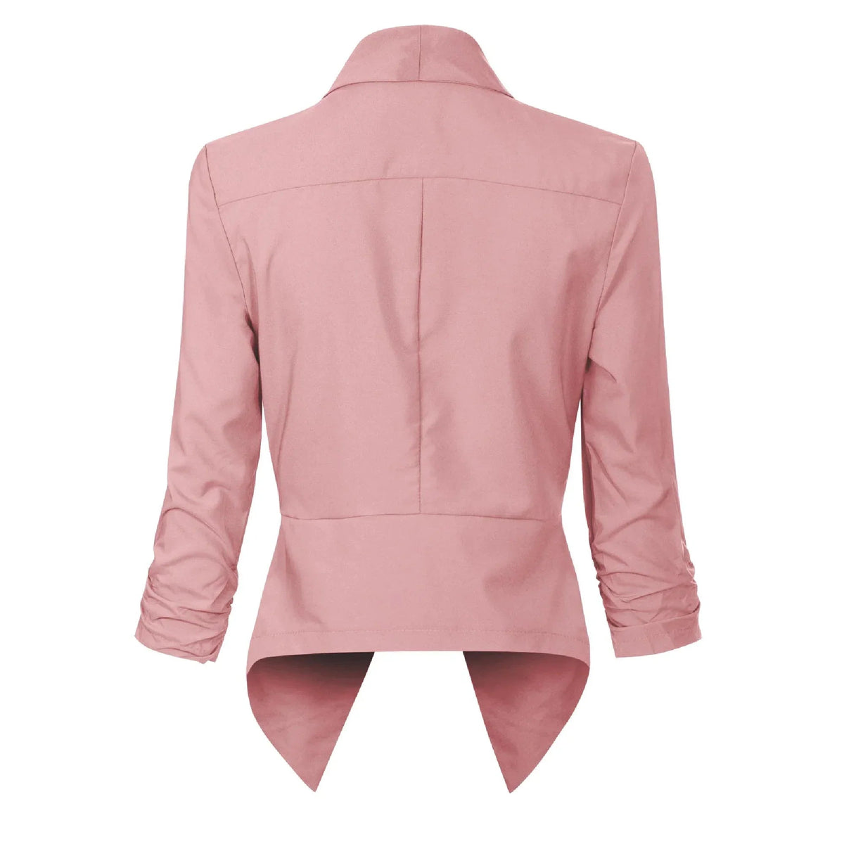 Women's Blazer | Open-Front Draped Long Blazer for Work