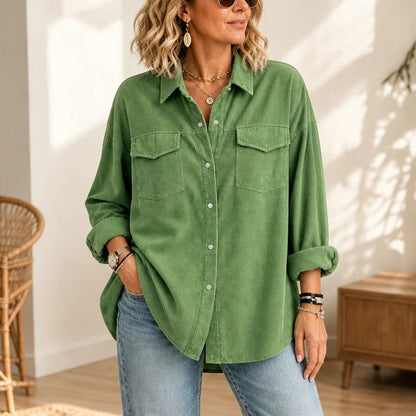 Women's Button-Down Shirts | Button Down Shirt - Green