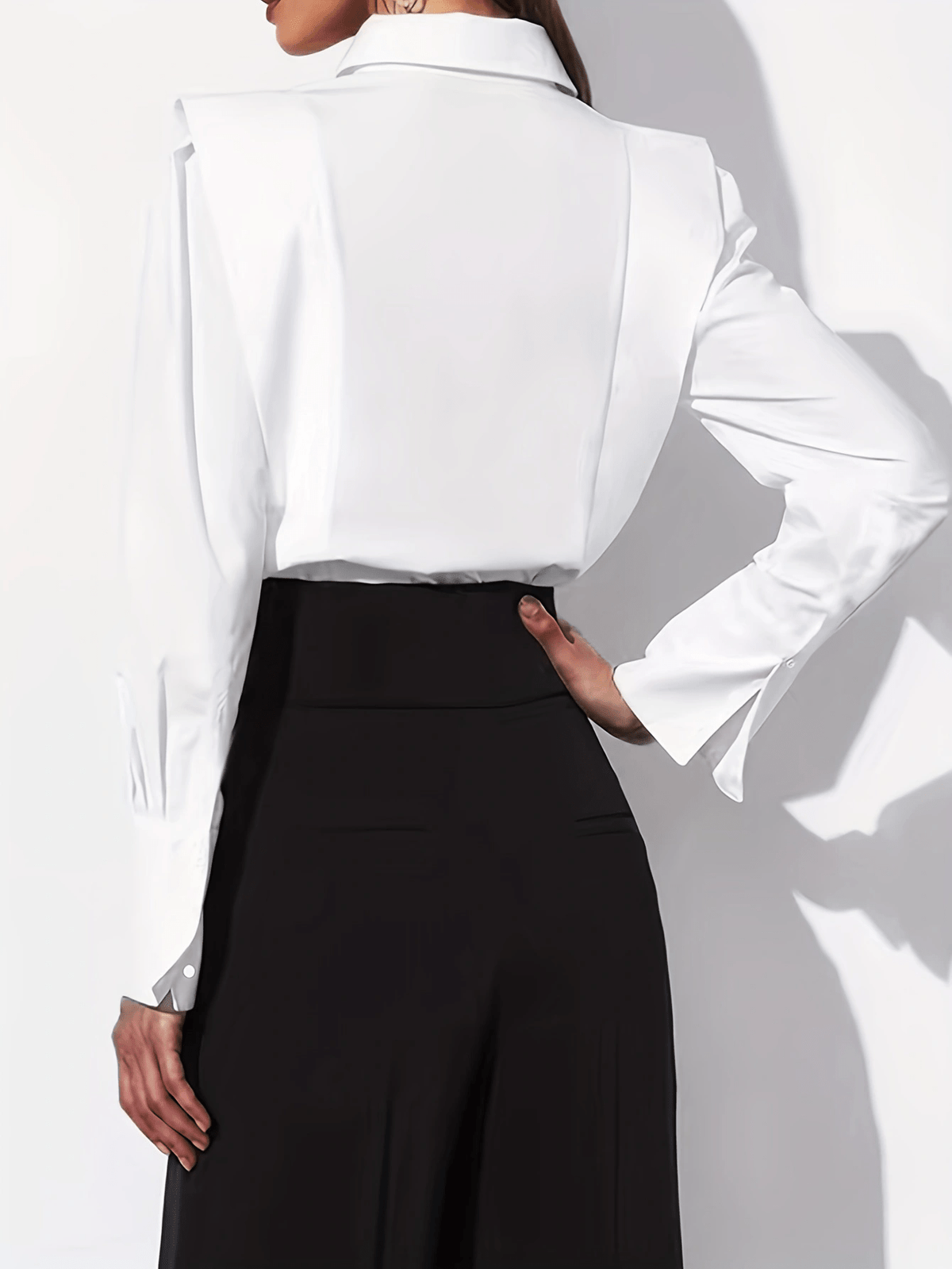 Women's Button-Up Collared Shirt | Tailored Dress Shirt