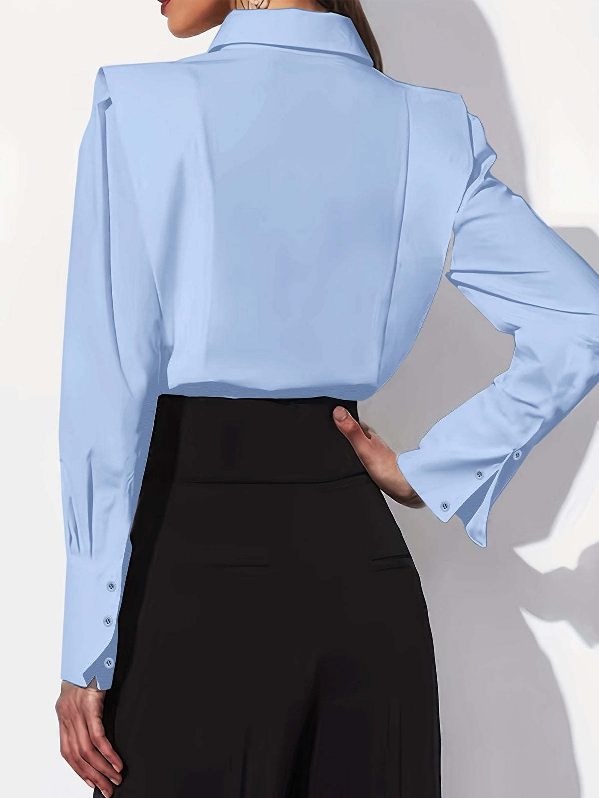 Women's Button-Up Collared Shirt | Tailored Dress Shirt