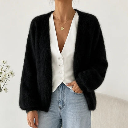Women's Cardigan Sweater | Button Down Cardigans - Black
