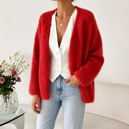 Women's Cardigan Sweater | Button Down Cardigans - Red