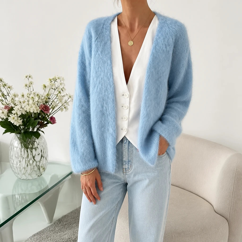 Women's Cardigan Sweater | Button Down Cardigans - Sky Blue