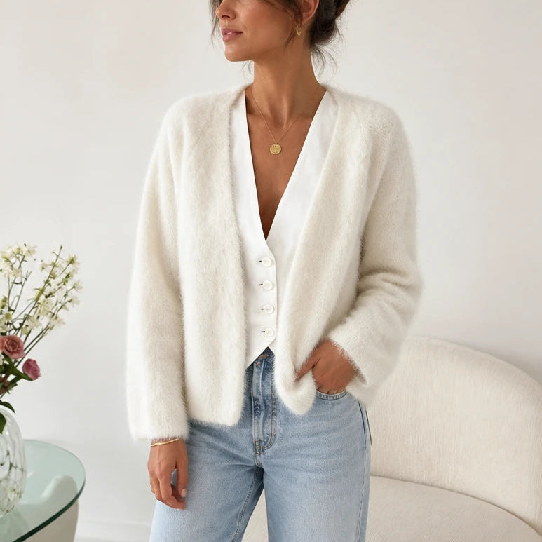 Women's Cardigan Sweater | Button Down Cardigans - White