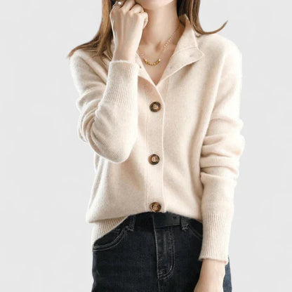 Women's Cardigan Sweater | Cardigan Sweaters with Buttons - Beige