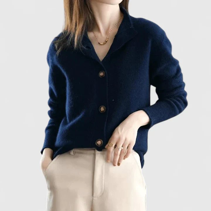 Women's Cardigan Sweater | Cardigan Sweaters with Buttons - Navy