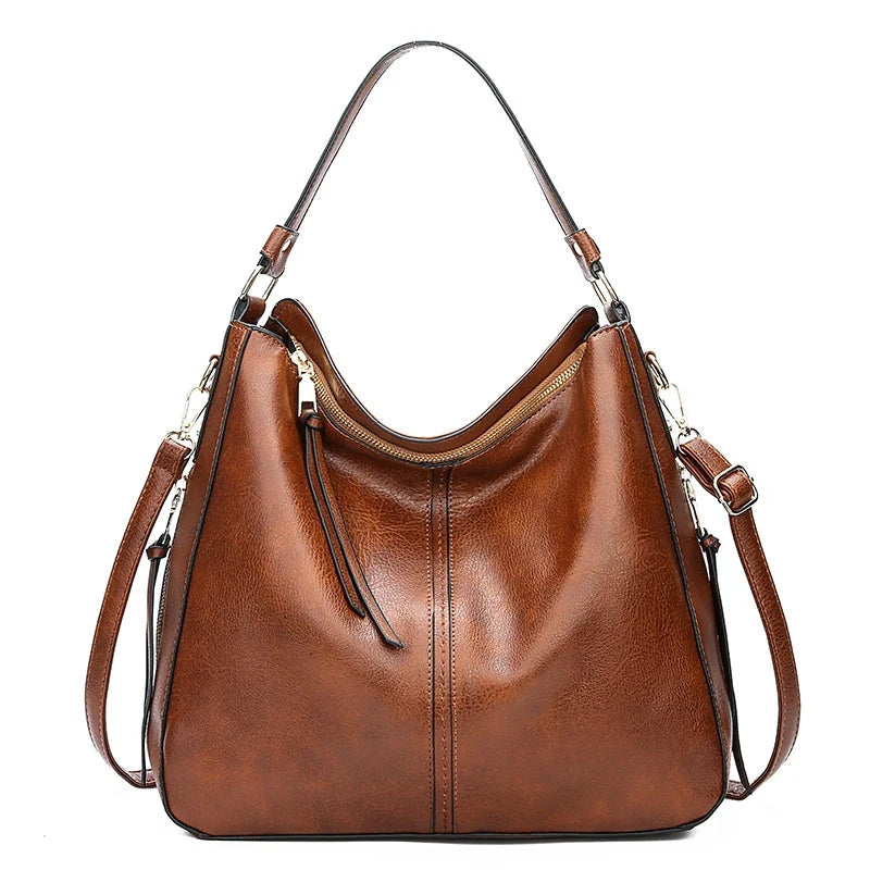 Women's Casual Retro Shoulder Bag | Adjustable Crossbody - Brown
