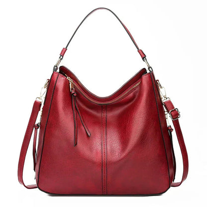 Women's Casual Retro Shoulder Bag | Adjustable Crossbody - Red