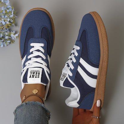 Women's Comfort Shoes Lace-Up | Sneakers Shoes - Blue