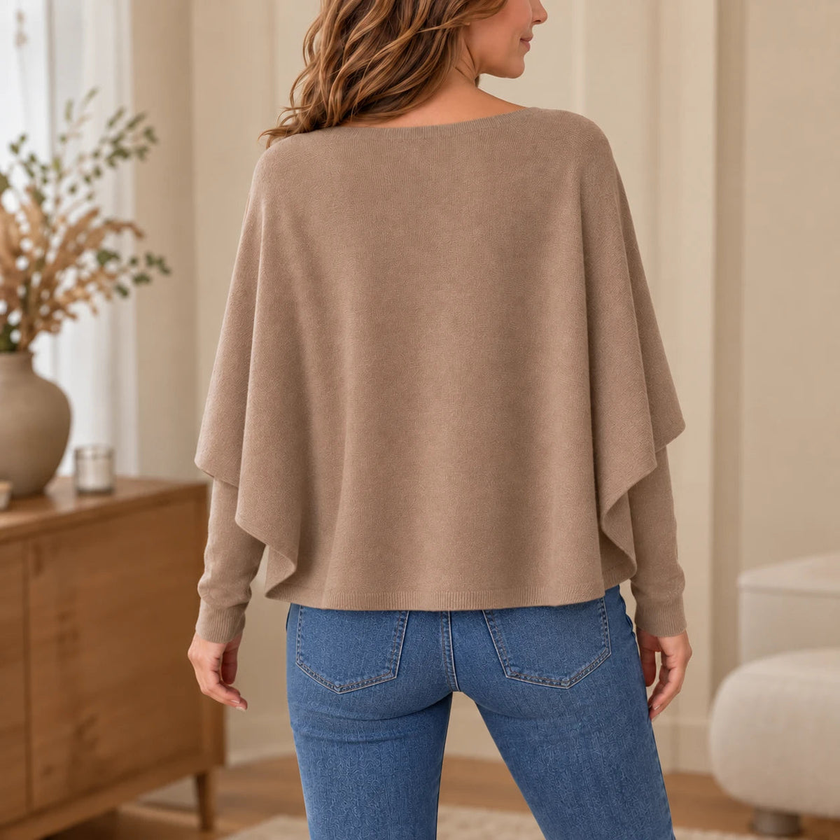 Women's Convertible Knit Sweater | Casual Tops