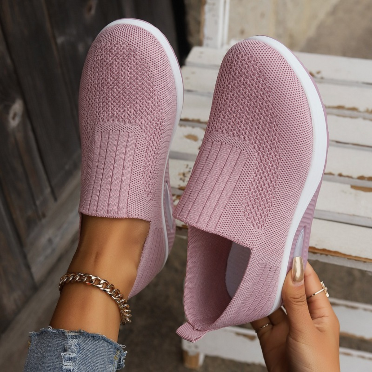 Women's Cushioned Slip-On Sneakers | Lightweight Everyday Shoes