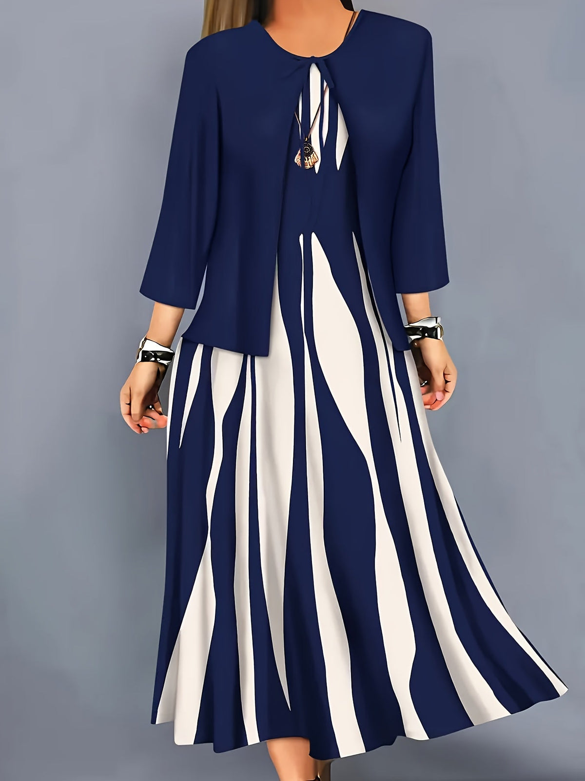 Women's Evening Dress With Sleeves | Clothing Sets