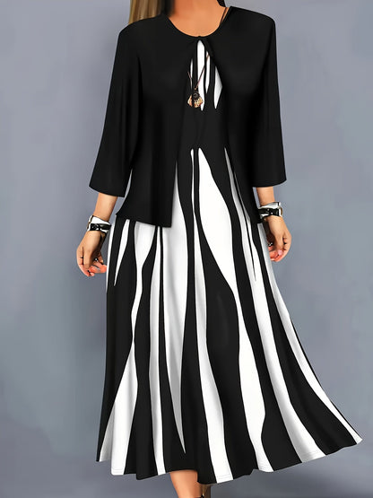 Women's Evening Dress With Sleeves | Clothing Sets