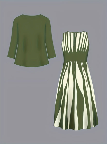 Women's Evening Dress With Sleeves | Clothing Sets