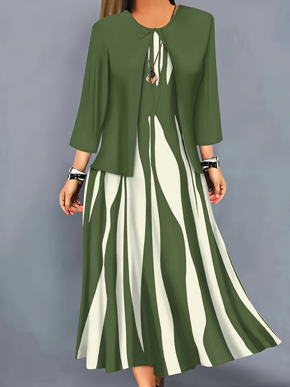 Women's Evening Dress With Sleeves | Clothing Sets