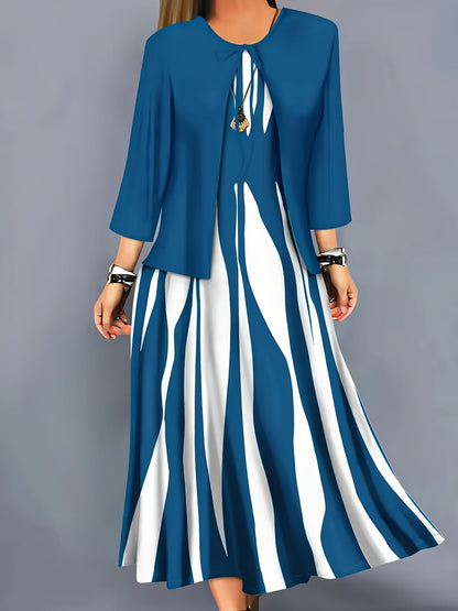 Women's Evening Dress With Sleeves | Clothing Sets