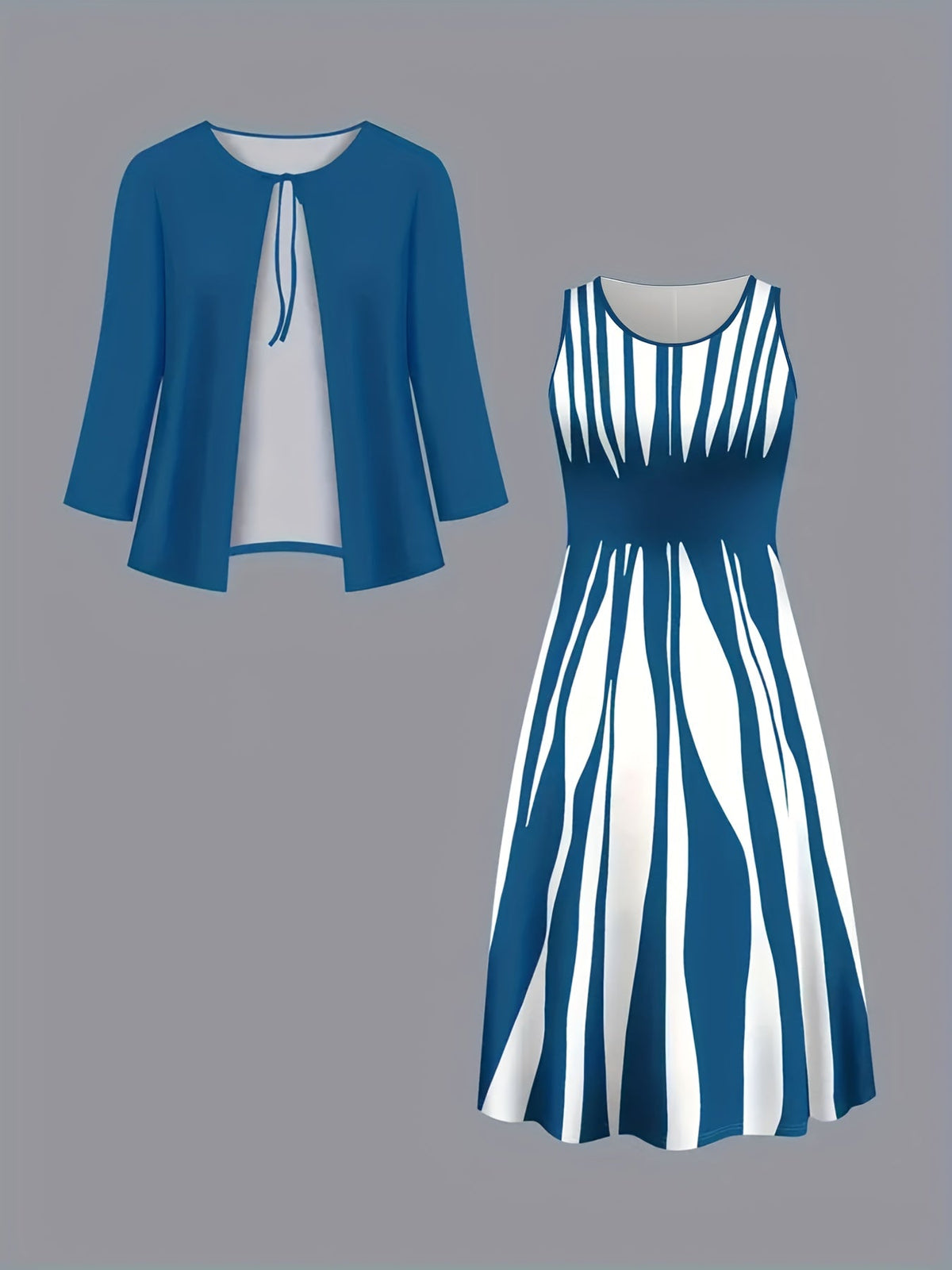 Women's Evening Dress With Sleeves | Clothing Sets