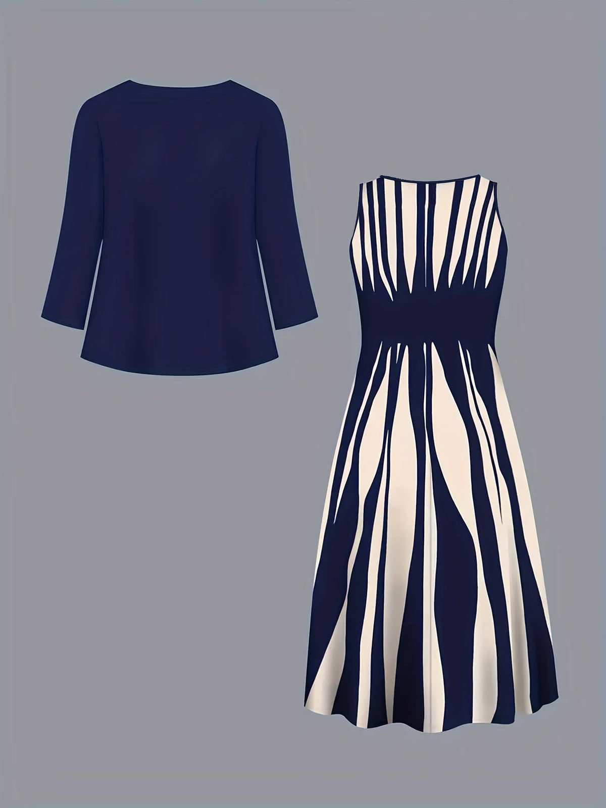 Women's Evening Dress With Sleeves | Clothing Sets