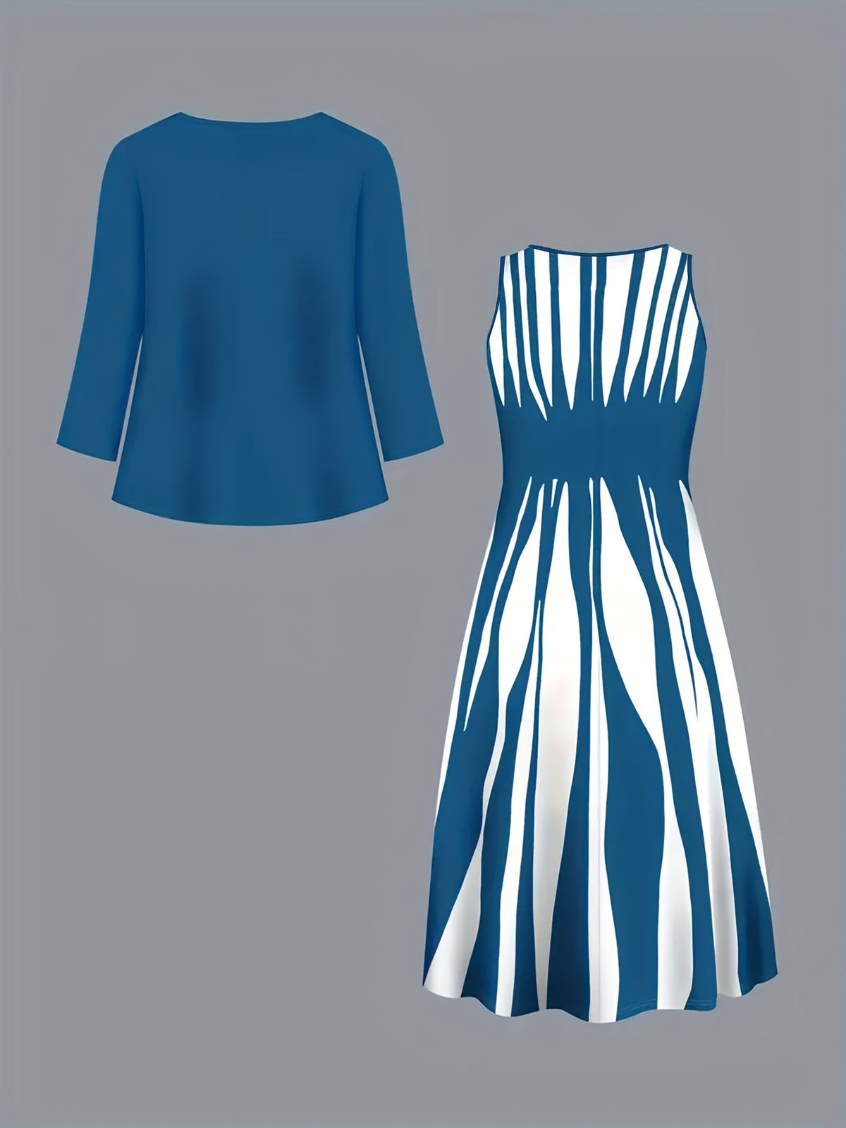 Women's Evening Dress With Sleeves | Clothing Sets