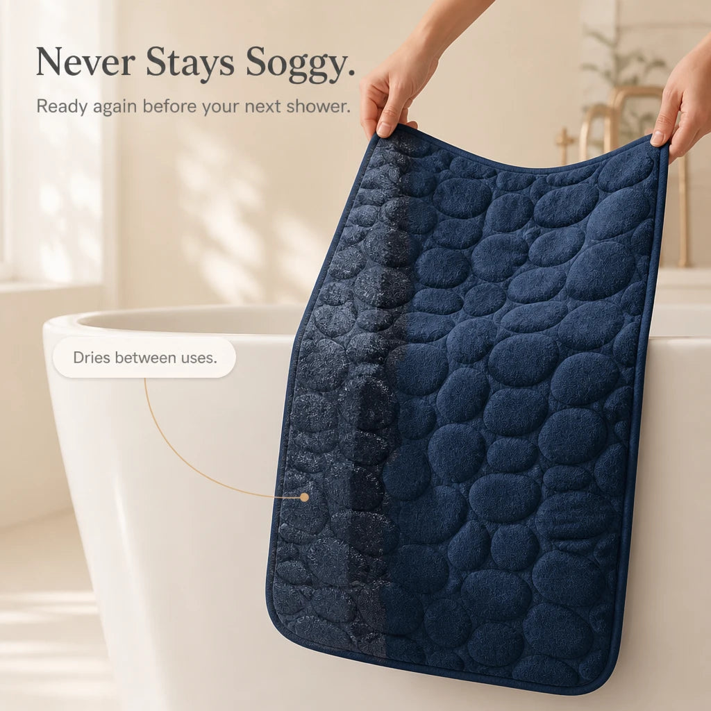 Women's Flats | Pebble-Textured Memory Foam Bath Mat