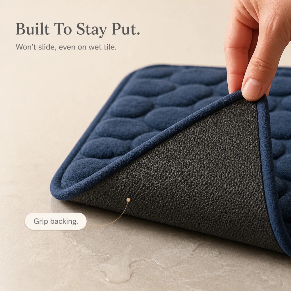 Women's Flats | Pebble-Textured Memory Foam Bath Mat