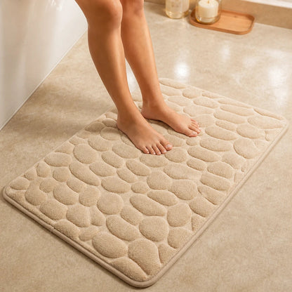 Women's Flats | Pebble-Textured Memory Foam Bath Mat - Khaki