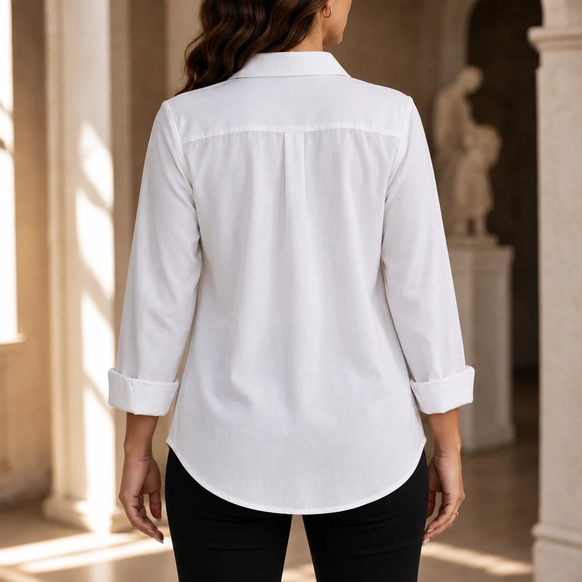 Women's Floral Print Long-Sleeve Blouse | Casual Shirts