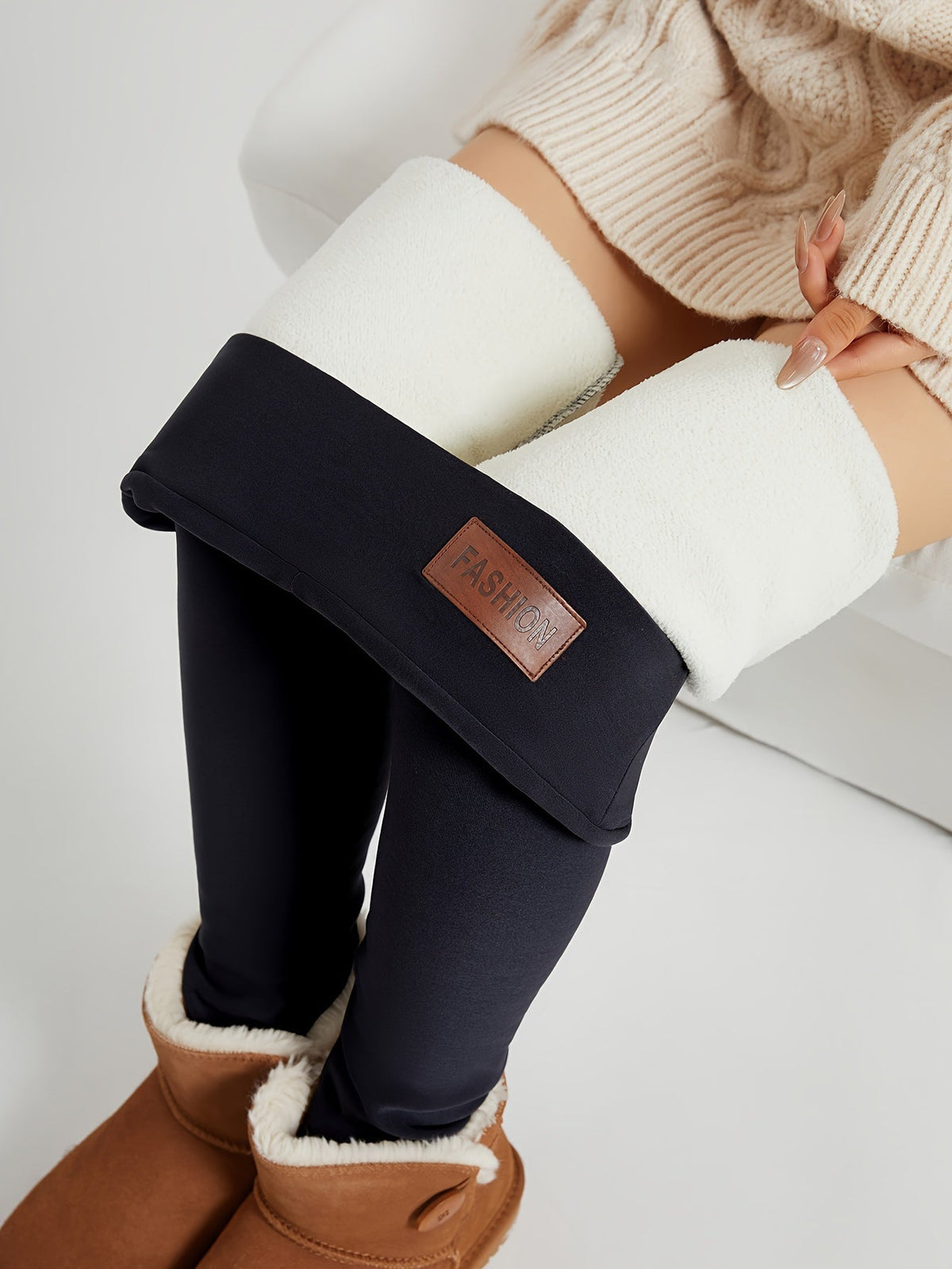 Women's High Waist Leggings | Brushed Lined Warm Pants