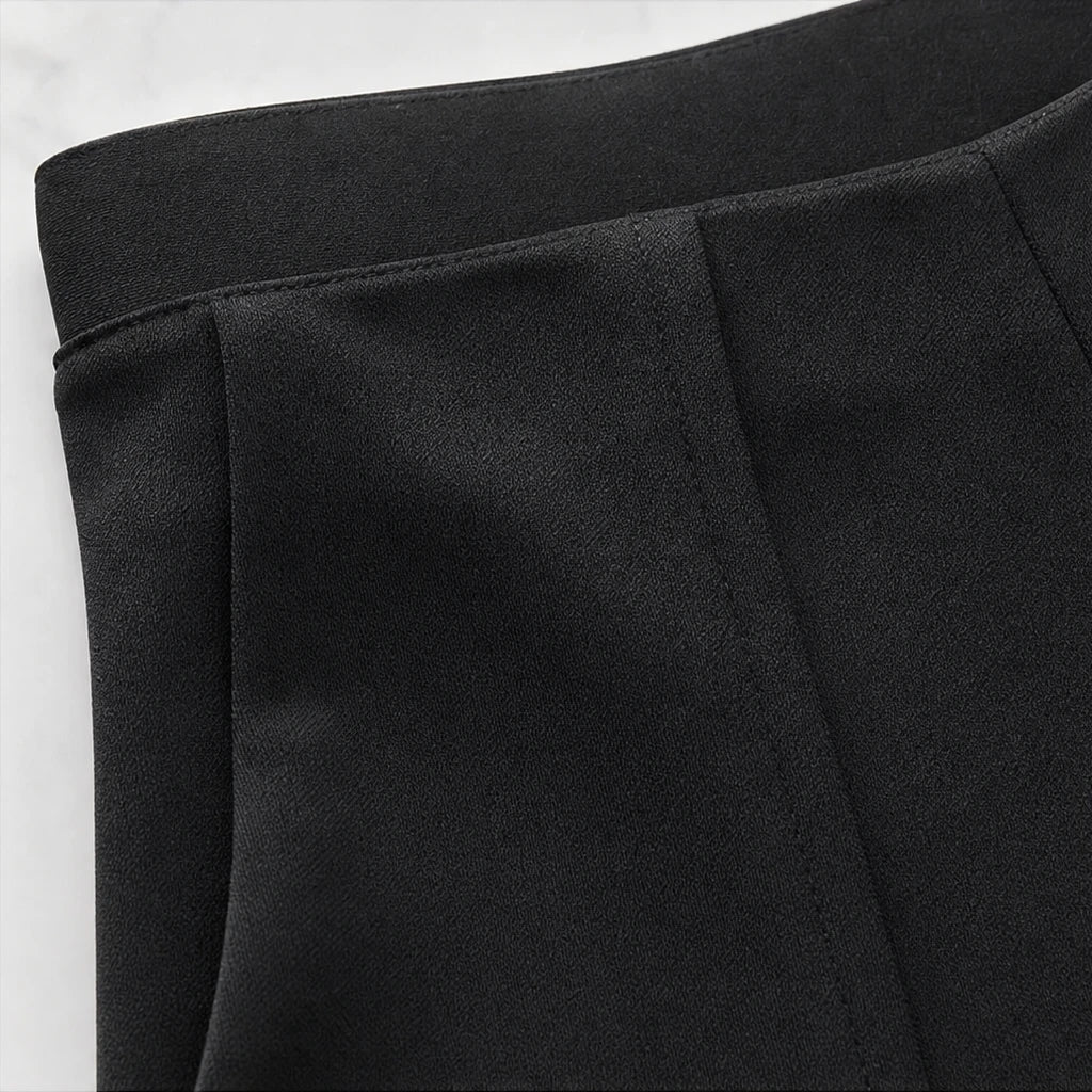 Women's High-Waist Wide-Leg Trousers | Pants for Office Work