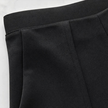 Women's High-Waist Wide-Leg Trousers | Pants for Office Work