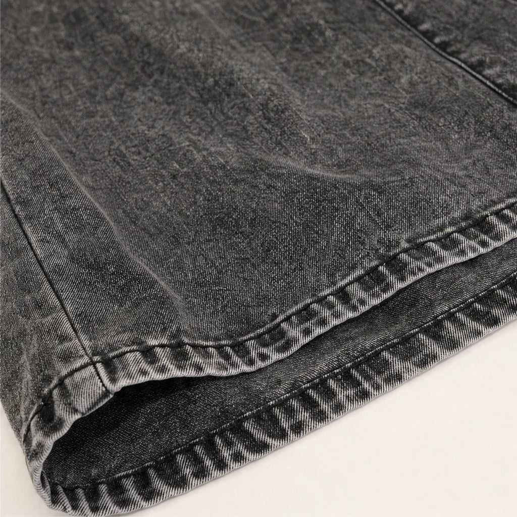 Women's Jeans with Elastic Waist | Tiered Wide-Leg Denim
