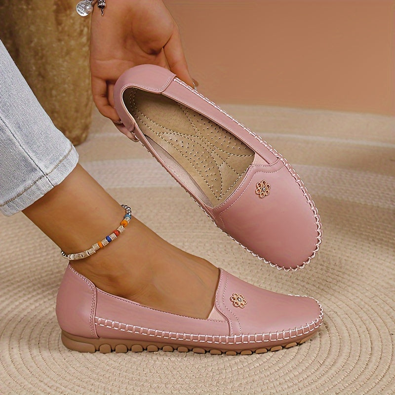 Women's Loafers Comfortable | Soft Slip-On Shoes - Pink